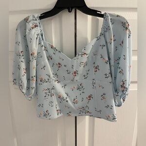 Abercrombie & Fitch Floral Crop Top, women’s size Medium
